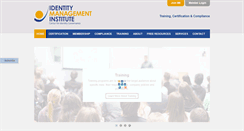 Desktop Screenshot of identitymanagementinstitute.org